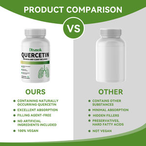 แคปซูลเสริมภูมิคุ้มกันสำหรับผู้ใหญ่ OEM/ODM ช่วยให้หายใจสะดวก ผสมควอเซทินและใบตำแย 8 in 1 ช่วยสนับสนุนระบบทางเดินหายใจ - Product Image 5