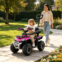 Quad enfant HT M610-1, buggy électrique 12V pour enfants avec barre de poussée parentale, ATV électrique pour enfants pour l'aventure tout-terrain