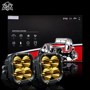 Potente Luz LED de 80W y 5 Pulgadas para Conducción/Niebla/Proyección/Enfoque, Luz Cúbica LED en Color Amarillo y Blanco para Automóviles 4X4 Ford, Luz de Trabajo - Product Image 2