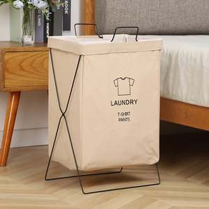 Panier à linge en acier, panier à linge sale en acier, panier à linge sale pliable en acier, fabrication en usine - Product Image 6