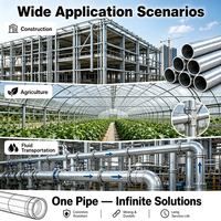 Tube en acier galvanisé sans soudure ASTM A106 Gr.B Sch40 Sch80 pour conduites pétrolières, échafaudages de construction et projets de bâtiment, non allié