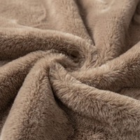 Couverture en fourrure de lapin teinte en gros, motif floral uni, dessin animé, peluche douce pour canapé, lit, textile de maison, OEM, sur mesure, approvisionnement en vrac