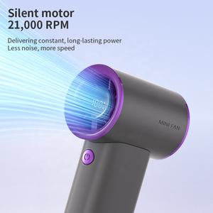 Nouveau Ventilateur Portable Mini Turbo 2026 pour Voyage et Extérieur, Refroidissement par Air, 100 Vitesses, Affichage LED, 3600mAh, Rechargeable USB - Product Image 3