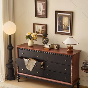 <span class=keywords><strong>Commode</strong></span> en chêne massif minimaliste moderne, <span class=keywords><strong>commode</strong></span> haute pour chambre à coucher, buffet long pour salon - Product Image 4