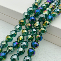 10mm Brillant AB Non-fading Couleurs Naturelles Cristal Bracelet Lâche Perle Fraise Perles De Verre