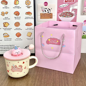 Dragon Nest Cute Puppy Mug 301-400ml avec couvercle, tasse en céramique réutilisable, cadeau d'anniversaire pour usage au bureau - Product Image 3