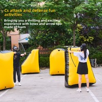 Ensemble d'attaque et de défense CS, jeu de fléchettes en fibre de verre pour activités de plein air et de team building, avec équipement de protection, pour la vente en gros