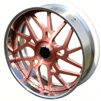 Jantes Premium 2 Pièces en Alliage d'Aluminium Forgé Brossé Or Rose, Profondes, 20-26 Pouces, Neuves pour Chevrolet Impala & Pontiac