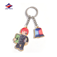 Longzhiyu - Porte-clés en métal personnalisés sur mesure, cadeau d'entreprise, alliage de zinc, émail dur, avec logo de marque personnalisé, 20 ans d'expérience