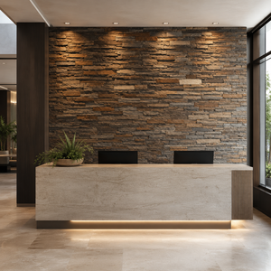 Revêtement mural extérieur en ardoise naturelle durable, aspect rustique, surface fendue, type dalle de pierre - Product Image 5