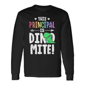 Camiseta de manga larga con estampado de dinosaurio Dinomite Dinosaur Pun de This Principal - Product Image 1