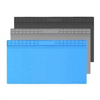 Tapis de travail en silicone épaissi pour réparation numérique de téléphones portables, isolation thermique, résistant aux hautes températures, pour pistolet à air chaud