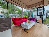 Maisons d'hôtel modernes Maison en conteneur préfabriquée Conception de capsule spatiale Construction rapide avec cadre et matériau en acier