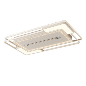 <b>Ceiling</b> Fan <b>Light</b> With Negative Ion Air Purifier <b>Led</b> <b>Light</b> Source Flush Mount For Living Room Bedroom Eye Protection - Product Image 2