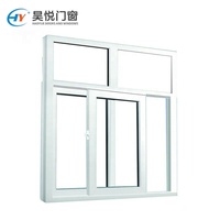Fenêtres coulissantes horizontales modernes, approuvées pour la Floride, résistantes aux ouragans, avec verre anti-impact et cadre en PVC UPVC, vente en gros