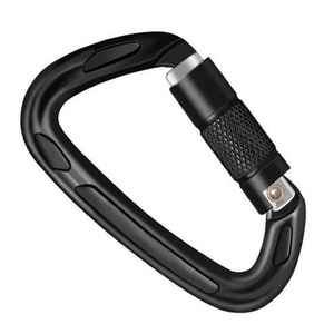 Aleación de aluminio negro al aire libre ligero escalada equipo de escalada mosquetón Clips Belay dispositivo para trabajar <span class=keywords><strong>en</strong></span> altura - Product Image 2