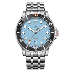 40MM Automatic Diver 316L Stainless Steel Mens Watches Powered by NH35A Mechanical ,120 Click Uni-directional Rotating Bezel