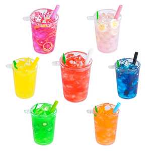 Maquettes de boissons froides colorées personnalisées, fausses aliments décoratifs en acrylique, mignonnes et bon marché, en plastique, pour maison de poupée de filles, Zhejiang - Product Image 1