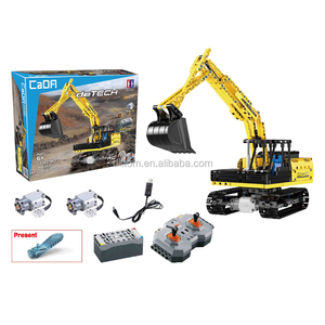Camion excavateur RC Cada 2.4G, briques <span class=keywords><strong>de</strong></span> construction, jouets <span class=keywords><strong>de</strong></span> construction <span class=keywords><strong>de</strong></span> voiture excavatrice RC DIY - Product Image 6