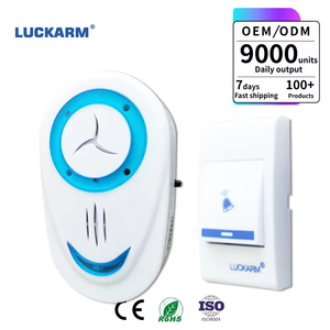LUCKARM <span class=keywords><strong>Sonnette</strong></span> Sans Fil Commerciale à Piles pour Extérieur, Idéale pour Écoles, Hôpitaux et Maisons - Product Image 1