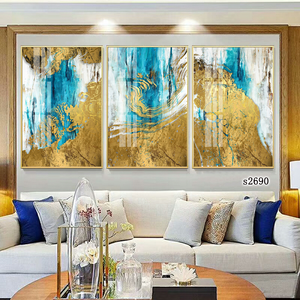 Dipinti decorativi <span class=keywords><strong>in</strong></span> porcellana di cristallo astratta HD di arte della parete di <span class=keywords><strong>vetro</strong></span> del salone - Product Image 2