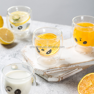 Venta al por mayor de fábrica, logotipo personalizado, Base pesada, gafas de oso de roca de cristal, vasos de cristal de whisky con fondo roscado clásico antiguo - Product Image 2