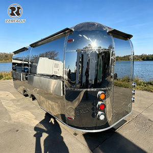 Buiten evenementenwagen van roestvrij staal, hotdogkar, fastfoodtrailer met complete keuken - Product Image 2