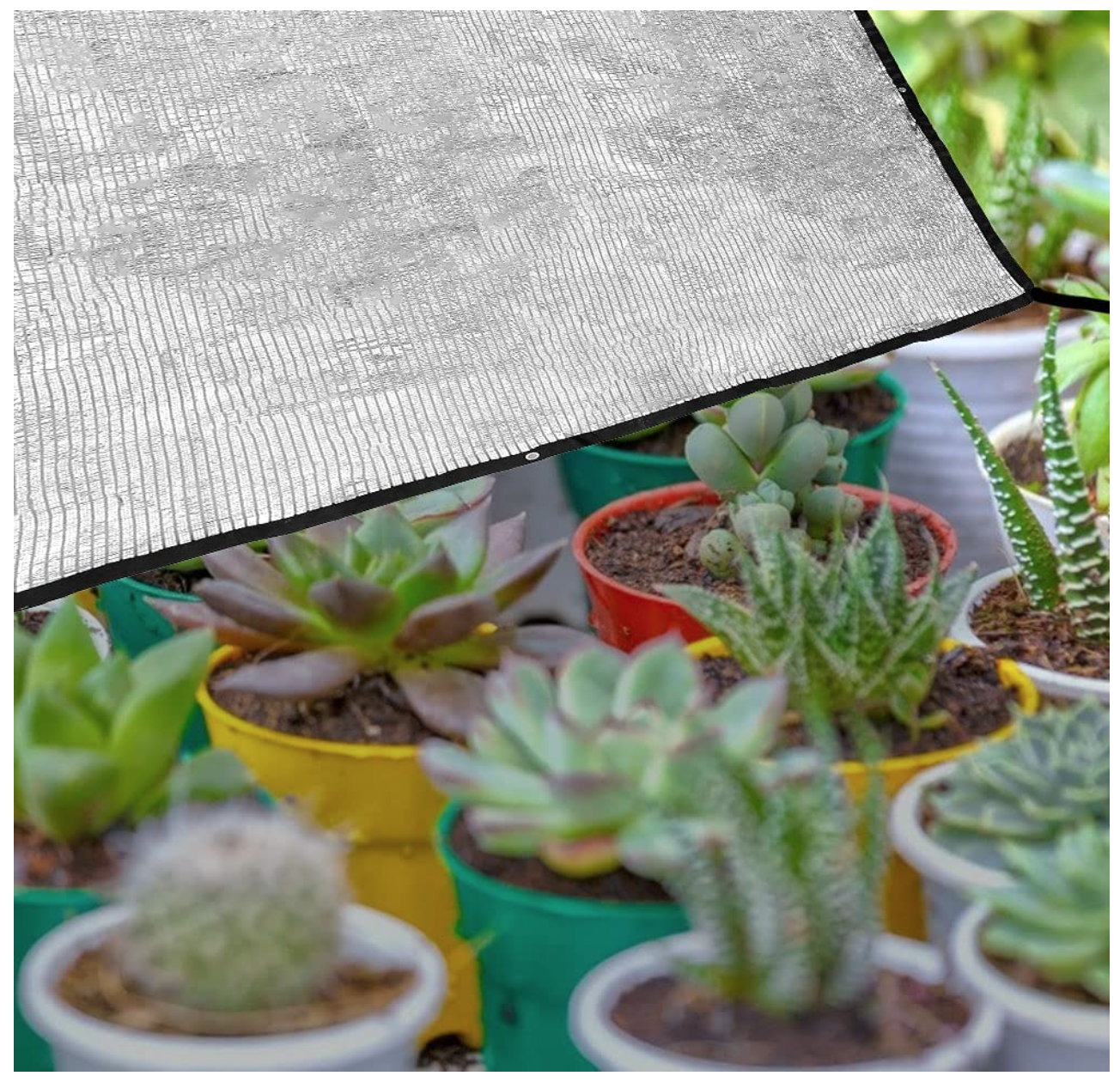 Hdpe Outdoor 350gsm Greenhouse Shade Cloth 50% Reflective Aluminum Foil