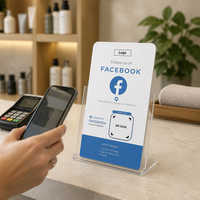 CR80 QR-Code Programmierbare NFC-Karte mit NTAG213-Chip für Google/Instagram/Facebook/WhatsApp/Trustpilot/Tripadvisor/TikTok Bewertungen