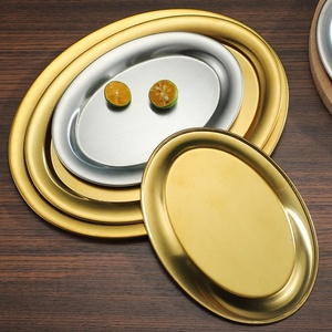 Plato Ovalado de Acero Inoxidable, Forma de Huevo, para Servir Pescado al Vapor, Aperitivos, Bocadillos, Fiestas, Cocina - Product Image 4