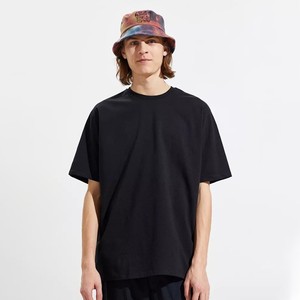 T-shirt en coton uni pour homme, manches courtes, col rond, coupe ample décontractée, à porter au quotidien - Product Image 3