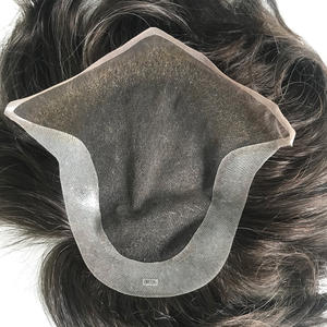 ผมปลอมสำหรับผู้ชายทำจากเส้นผมธรรมชาติทำจากสวิสงานทำด้วยมืองานระดับพรีเมียม - Product Image 2