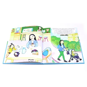 Buku Komik Anak-anak Custom Kelas Atas Buku Sampul Keras Bercetak