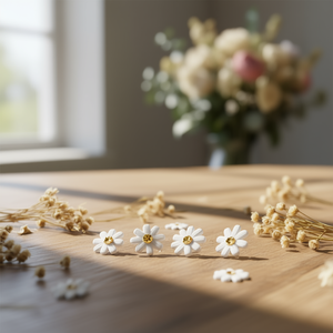 ILAN Flores Pequeñas de Crisantemo Pavo Real, 6 Piezas, 2.5cm - Product Image 1