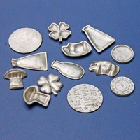 Pièces de monnaie porte-bonheur en alliage étain-bismuth 3g, moulées sous pression et électroplaquées, de marque JX, personnalisables, pour cadeaux de fêtes, vente en gros