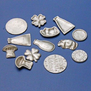 Pièces de monnaie porte-bonheur en alliage étain-bismuth en gros, 3g, <span class=keywords><strong>pour</strong></span> le Nouvel An, souvenir porte-bonheur - Product Image 2