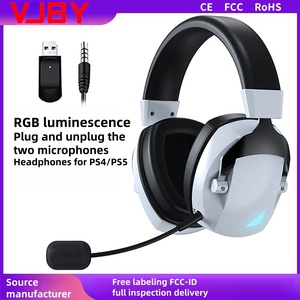 RGB Led đứng có dây chơi game tai nghe với AAC Codec Over-ear on-ear màu xanh răng tai nghe với microphone tương thích điện thoại di động - Product Image 5