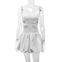 Novedad de Primavera, Top Corto sin Mangas con Aberturas, Sexy y a la Moda, Ajustado, con Hombros Descubiertos, Falda Tipo Tubo