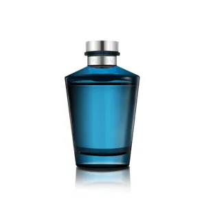 135ml şeffaf mavi geniş ağızlı cam dağıtıcı şişe Aroma ev koku Rattan kamış difüzör