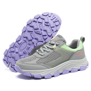 Chaussures de trekking multi-couleurs en mesh pour l'extérieur, semelle antidérapante et résistante à l'usure, pour la randonnée et la marche - Product Image 5