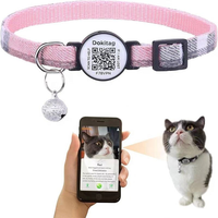 Meistverkauftes Nylon QR-Code Verstellbares Haustier-Halsband mit Glocke ID-Tags Anti-Verlust-Tracking für Kleine Hunde & Katzen