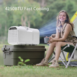 <span class=keywords><strong>Climatiseur</strong></span> portable de camping extérieur à refroidissement rapide 4095 BTU avec système de drainage intégré et télécommande - Product Image 1