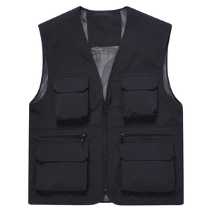 定制男士网眼Hi Vis反光背心夹克工作服衬衫建筑服装安全工作反光背心带口袋标志 - Product Image 2