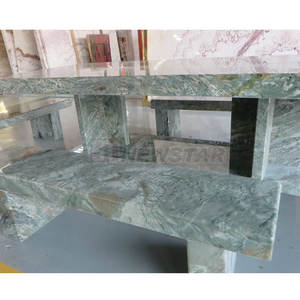 Tavolino da Giardino Ovale con Base Semisferica in <span class=keywords><strong>Marmo</strong></span> Verde Design per Esterni - Product Image 4