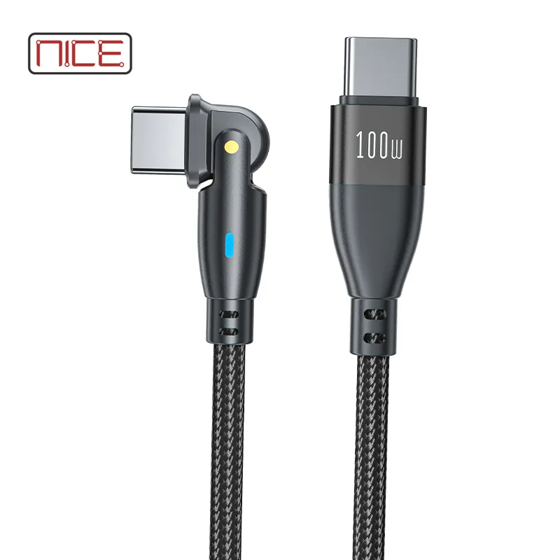 PD 100W 20v 5 A 180 rotating fast charge cable for phones usb-c charging cable