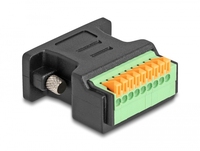 Adaptador de Bloque de Terminales D-Sub DB9 Macho o Hembra con Botón Pulsador, Superventas