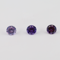HanYu toutes couleurs 3A 8mm taille ronde CZ pierres précieuses en vrac zircone cubique
