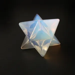 Factory Wholesale Natural Crystal Polishing Crafts Opal Merkaba For Decoration