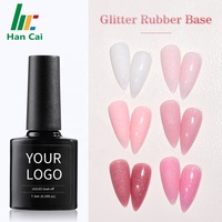 Base de vernis à ongles en gel réfléchissant pailleté disco nude, couleur flash, marque privée OEM ODM