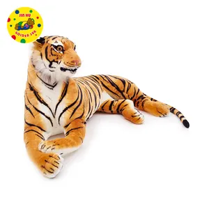 Tamanhos personalizados de pelúcia realistas bicho de pelúcia brinquedo do tigre